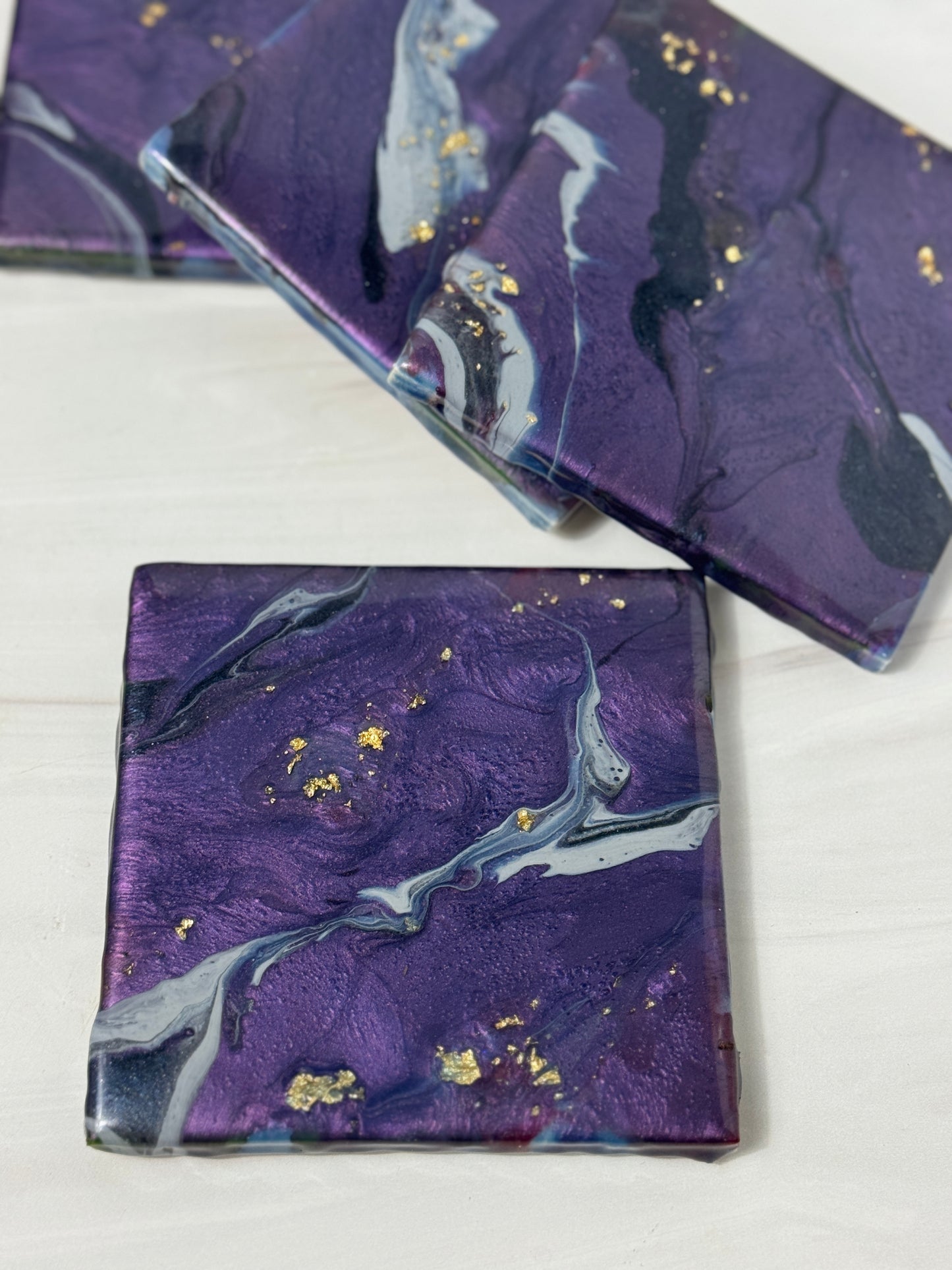Tile Coasters Epoxy Resin
