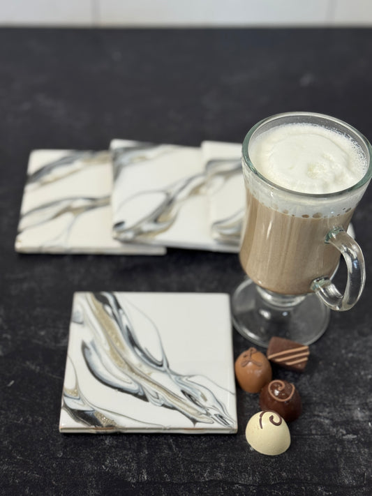 Tile Coasters Epoxy Resin