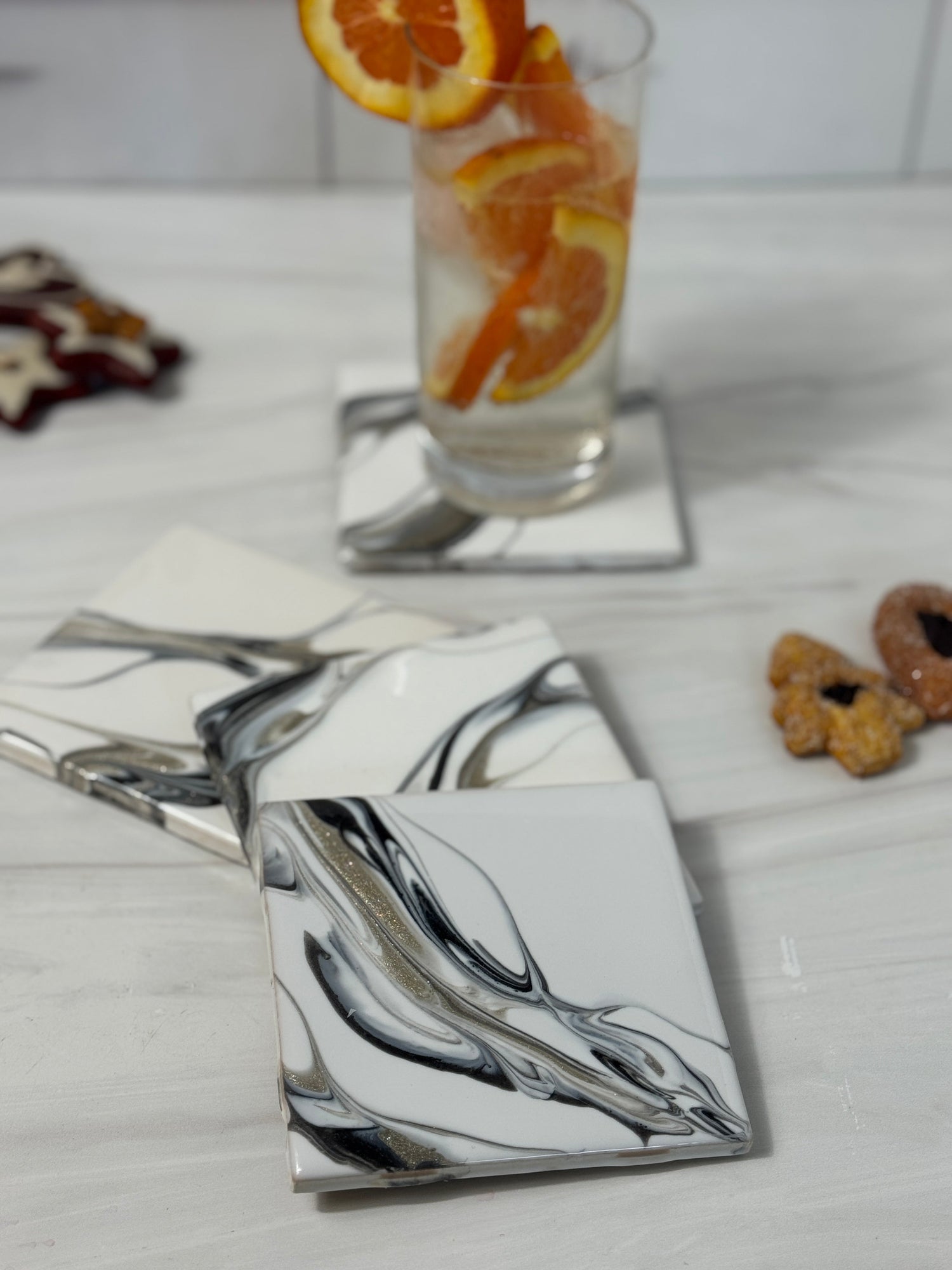 EPOXY RESIN TILE COASTERS
