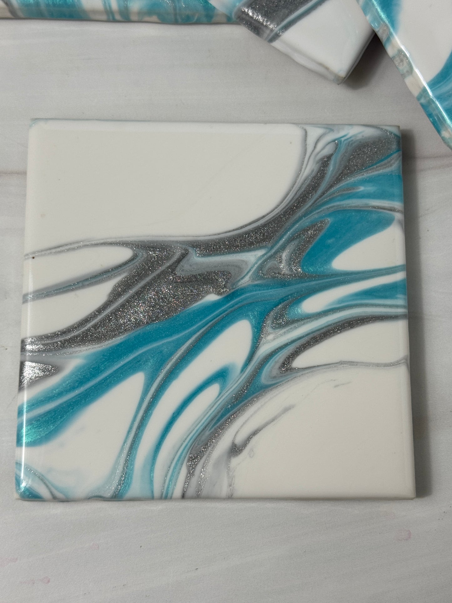Tile Coasters Epoxy Resin