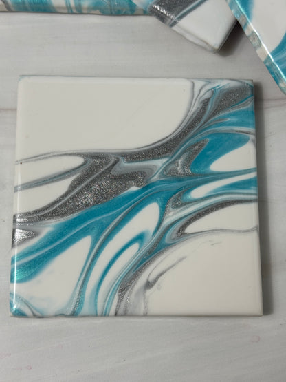 Tile Coasters Epoxy Resin