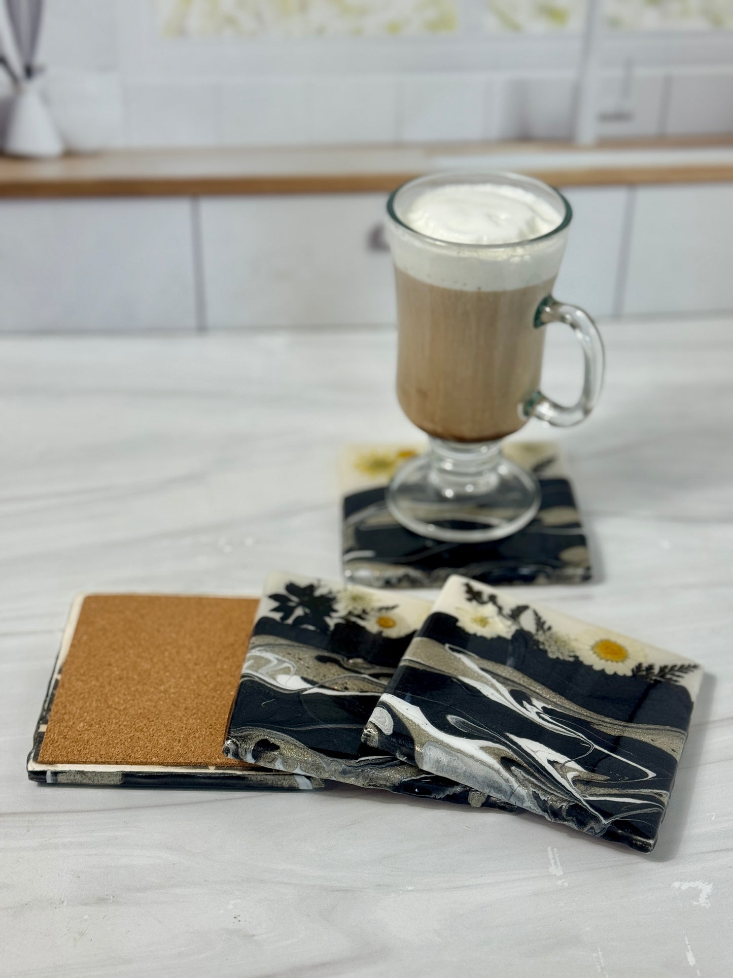Tile Coasters Epoxy Resin