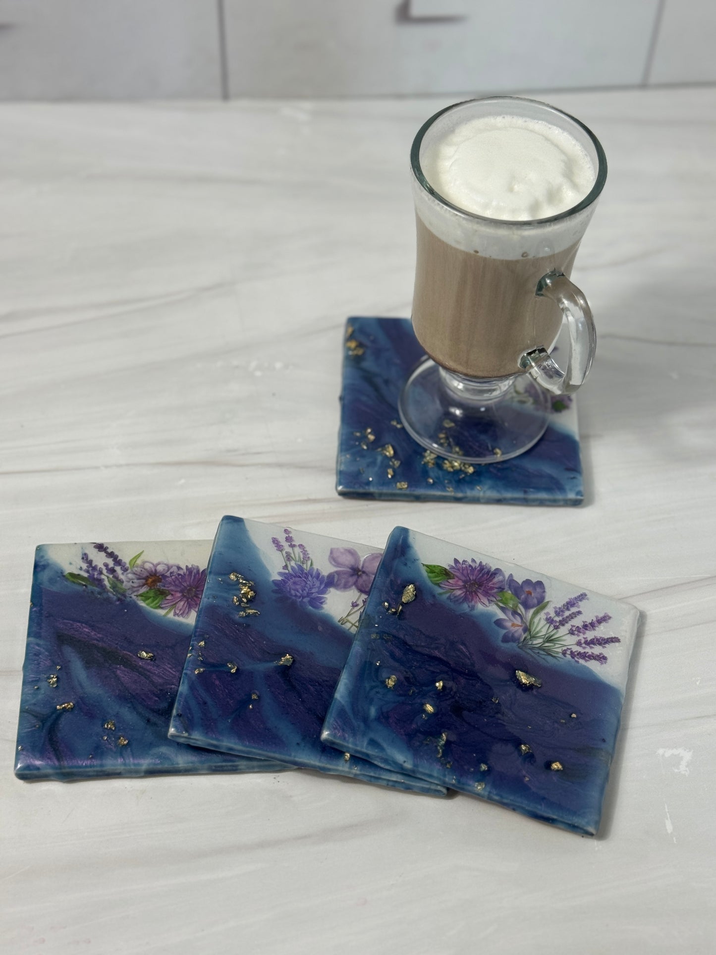 Tile Coasters Epoxy Resin