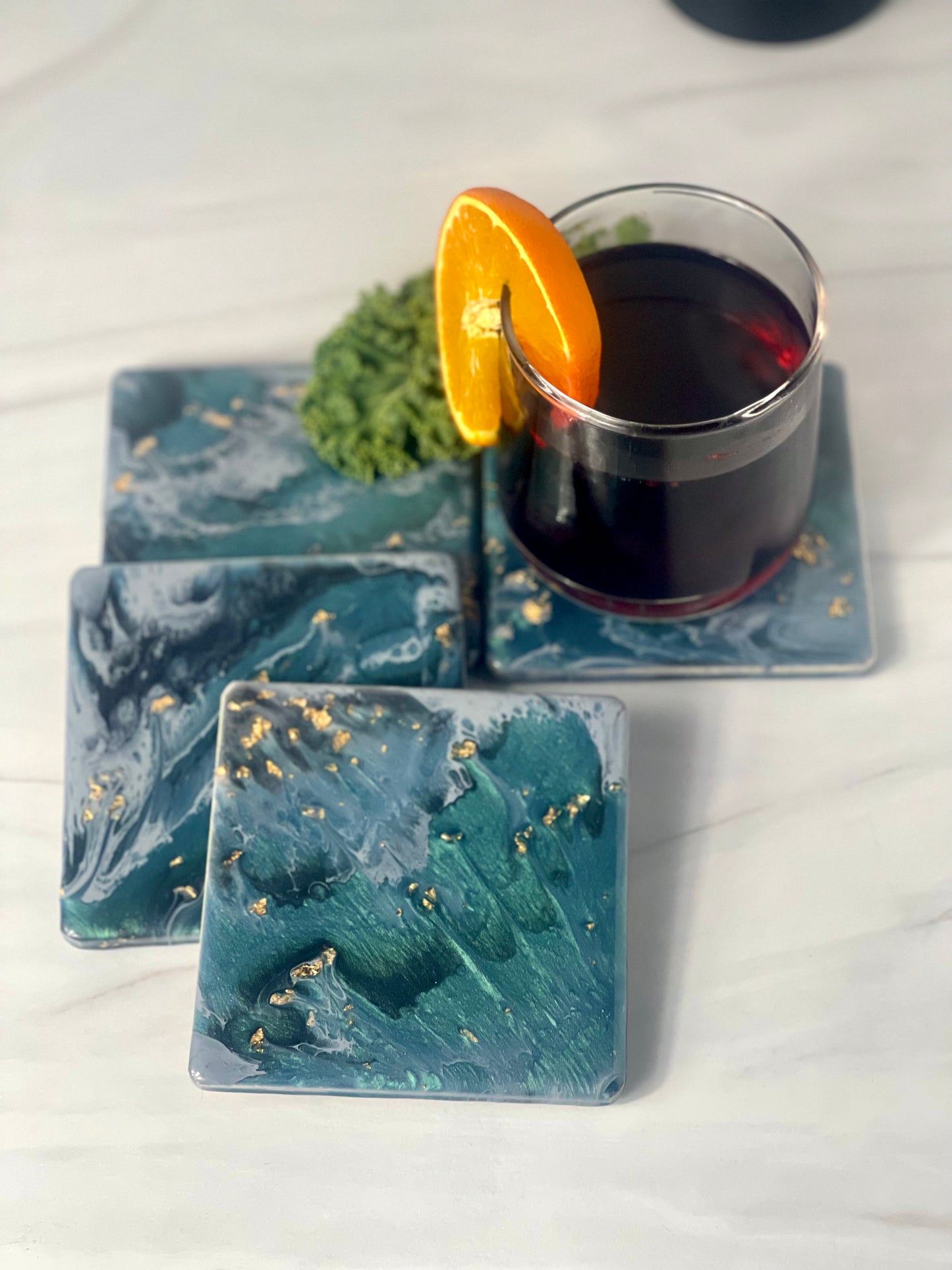 Tile Coasters Epoxy Resin